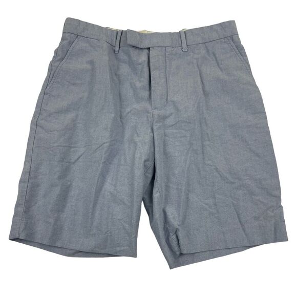 Polo Ralph Lauren Men's Blue Chino Shorts Flat Front Size 34 100% Cotton - Picture 1 of 5